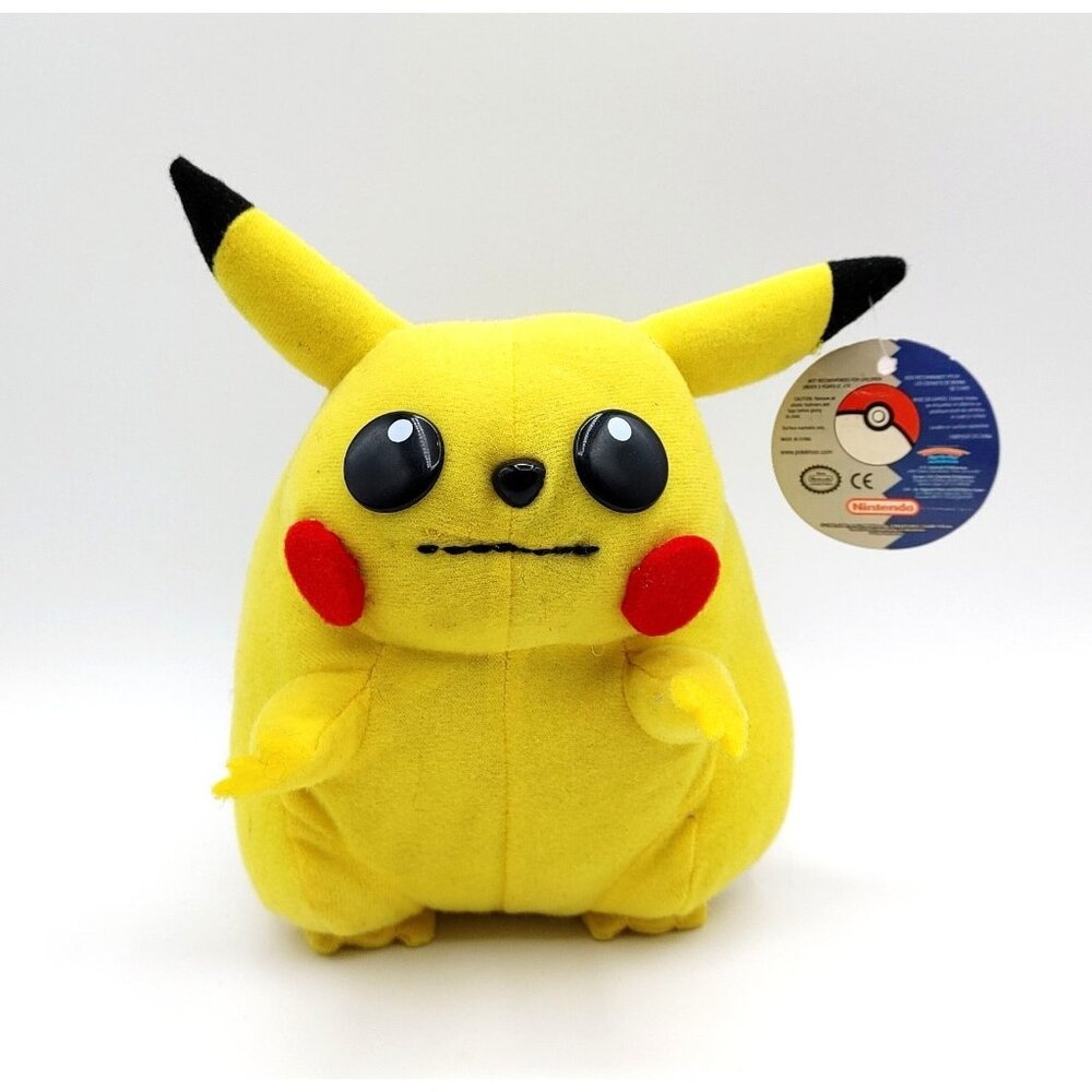 1999 Vintage Fat Pikachu Plush Pokémon Game Freak 6"